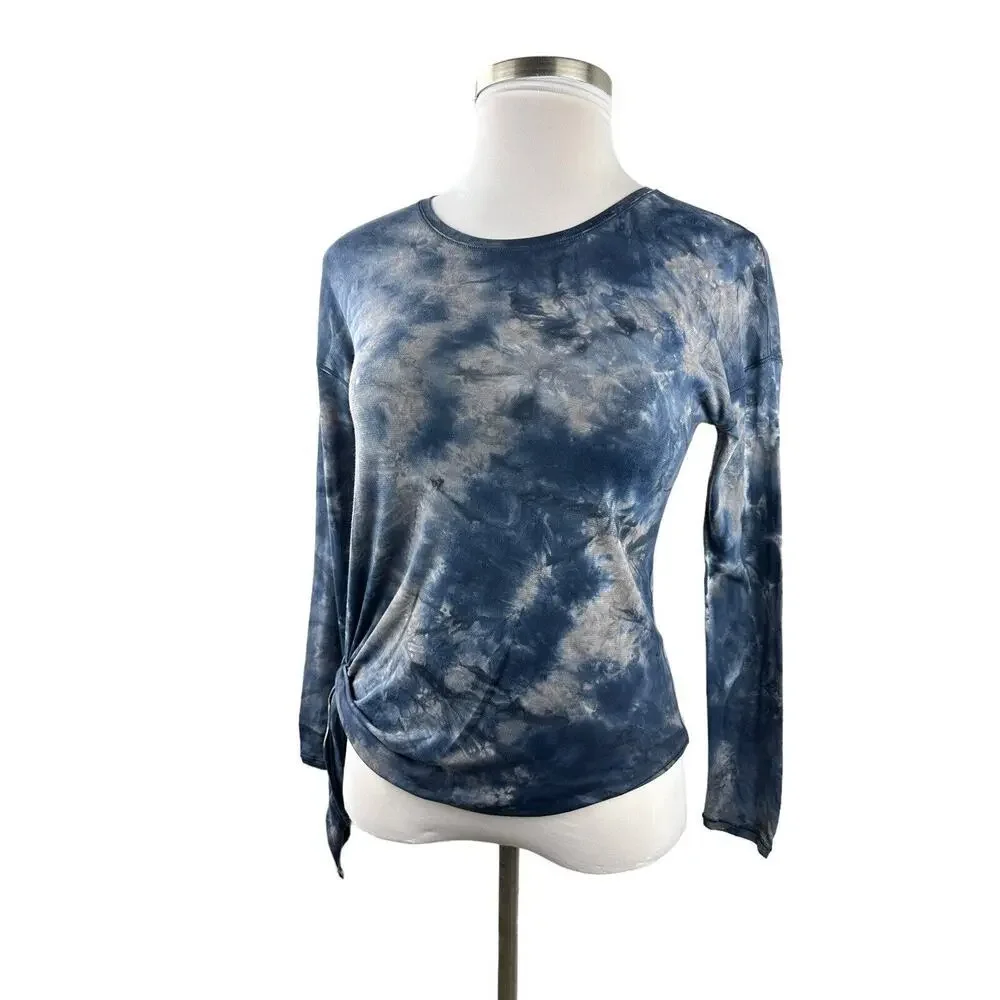Lululemon To The Point Long Sleeve Top Size 4 Tie Dye Lightweight Active Lounge - Picture 16 of 16